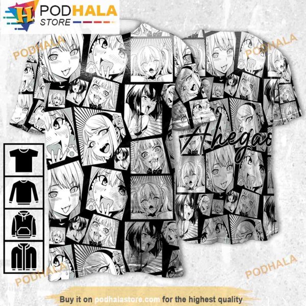 Ahegao Comic, Movie 3D Shirt