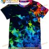 Ainuno Graphic Tees For Boys Girls Kids 7-14y, Summer Short Sleeve 3D Shirt Cool Print