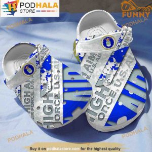 Air Force American Flag 3D Crocs, Funny Crocs