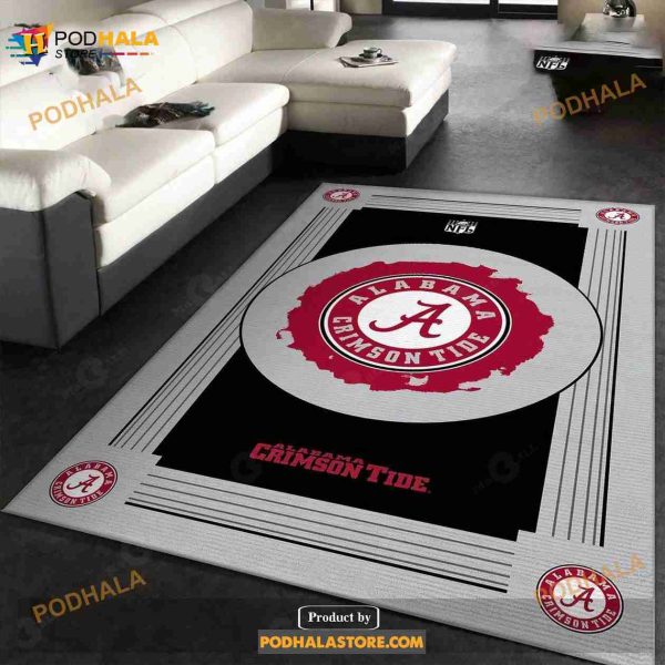 Alabama Crimson Tide Ncaa Team Logo Nice Gift Home Decor Rectangle Area Rug