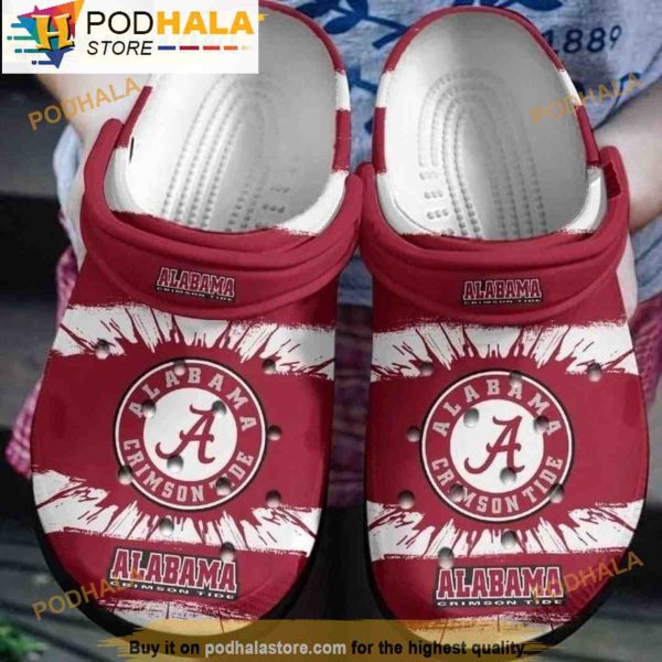 Alabama Crimson Tide Team Ncaa 3D Crocs, Funny Crocs