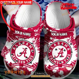 Alabama Football Crocs Crocband Clog Comfortable Classic Clog Water Shoes For Mens And Women