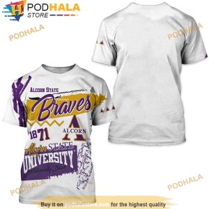 Alcorn State Braves Heritage 3D Shirt