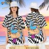 Alice In Wonderland Hawaiian Shirt, Caterpillar Checkered Short Sleeve Shirt