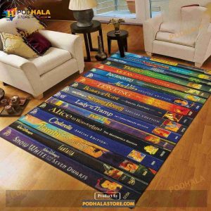 All Disney Movies Dvd Living Room Area Rug Kitchen Rug Floor Decor