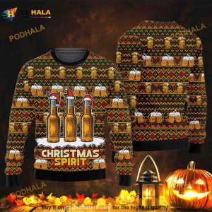 All I Want For Christmas Is Beer Christmas Spirit Ugly Sweater