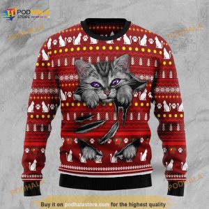 All I Want For Christmas Is More Cats Ugly Christmas 3D Funny Ugly Sweater