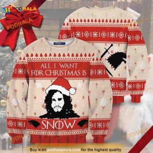 All I Want For Christmas Is Snow Ugly Christmas 3D Funny Ugly Sweater