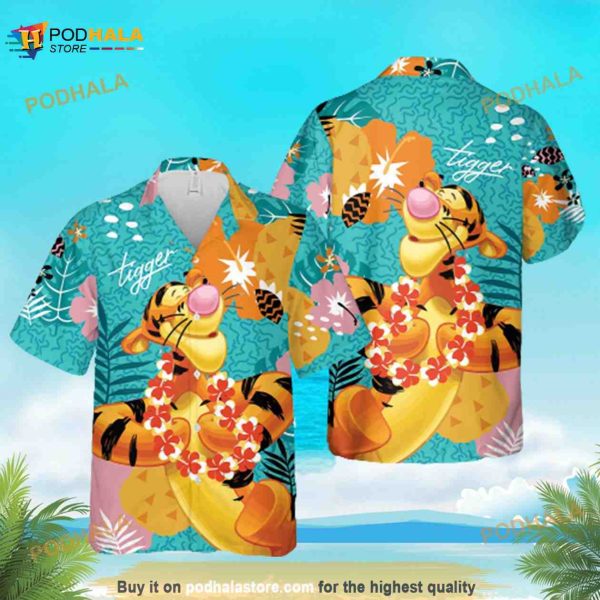 Aloha Tigger Winnie The Pooh Disney Hawaiian Shirt, Beach Summer Funny Shirt