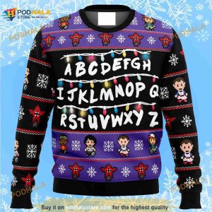 Alphabet Christmas 3D Funny Ugly Sweater
