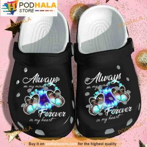 Always On My Mind Forever In My Heart For Butterfly 3D Crocs, Funny Crocs