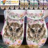Amazing Florals Love Beauty Of Nature Owl 3D Crocs, Funny Crocs