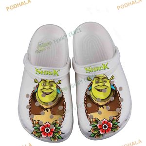 Amazing Shrek Floral 3D Crocs Shoes, Funny Crocs