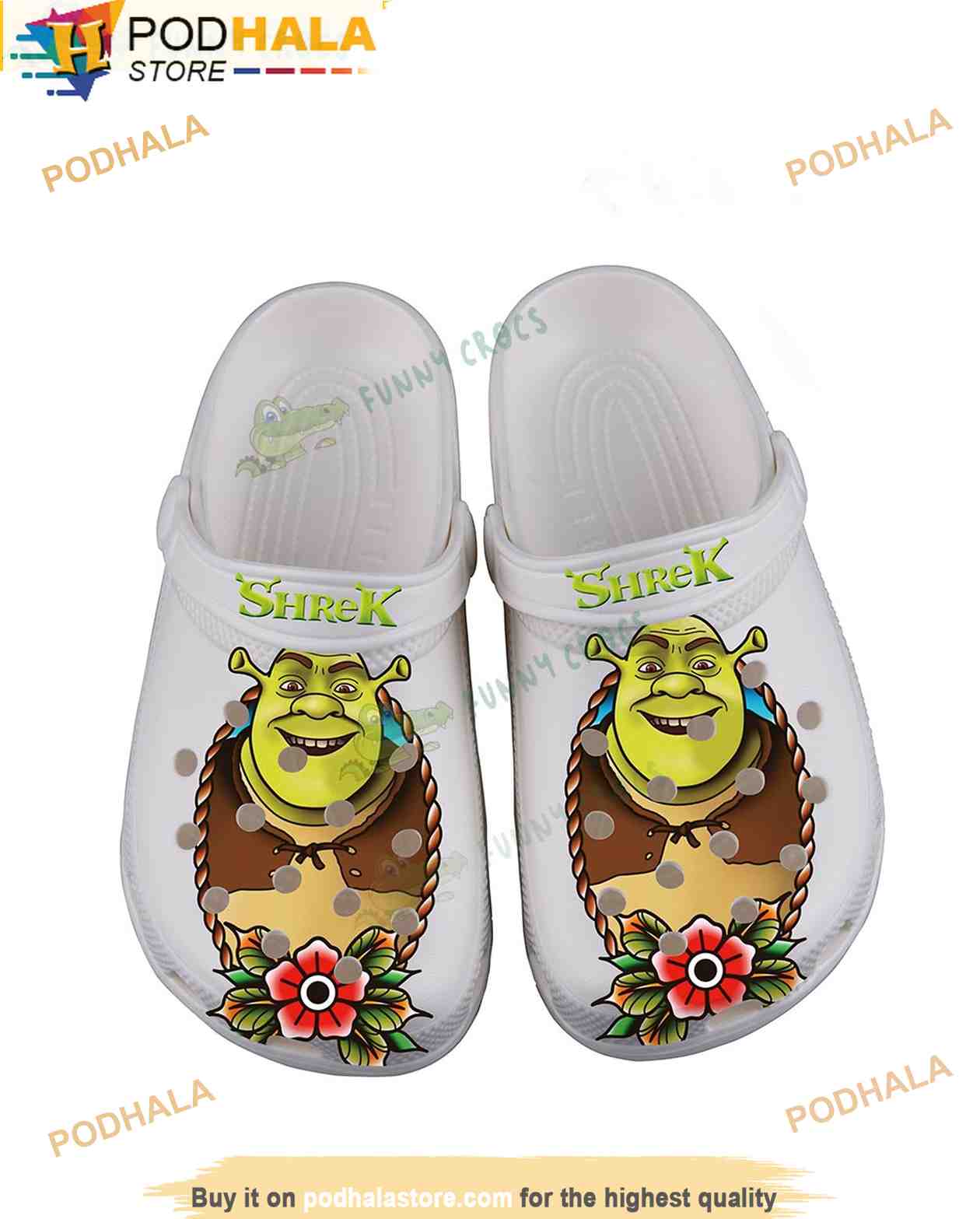 Shrek Crocs Shoes - T-shirts Low Price