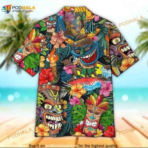 Amazing Tiki Tropical Hawaiian Shirt, Summer Aloha Shirt For Women Men