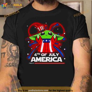 America Baby Yoda SVG Happy 4th Of July Disney Star Wars 2023 Shirt