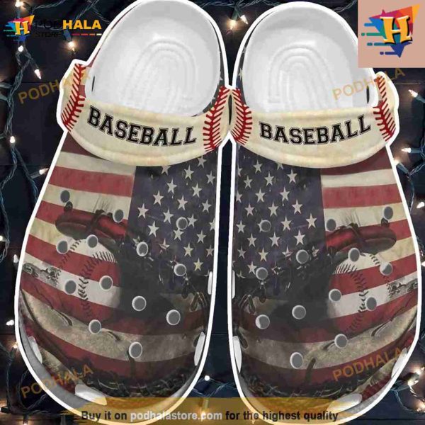 America Baseball Clogs For Batter Crocs Clog Shoes