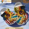 America Dachshund Hippie 3D Crocs, Funny Crocs