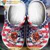 America Flag Chicago Bears 3D Crocs, Funny Crocs