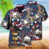 America Love Eagle Freedom Happy Hawaiian Shirt, Summer Beach Shirt