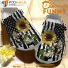 American Bees And Sunflowers 3D Crocs, Funny Crocs