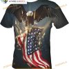 American Eagle 3D Shirt For Men Print Patriots United State Flag 3D Shirt