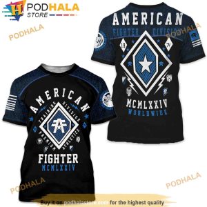 American Fighter Kendall Black Athletic Fit 3D Shirt