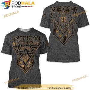 American Fighter Men's 3D Shirt Ss Grandville Tee Athletic Mma