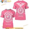 American Fighter Mens Short Sleeve Madison Crewneck 3D Shirt (Pink)