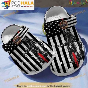 American Firefighter 3D Crocs, Funny Crocs
