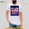 American flag and glass celebrate America’s Independence Day 4th of July Shirt