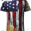 American Flag Independence Day Retro 3D Shirts
