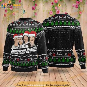 American GraffIti Sweater For Christmas, Christmas Ugly Sweater