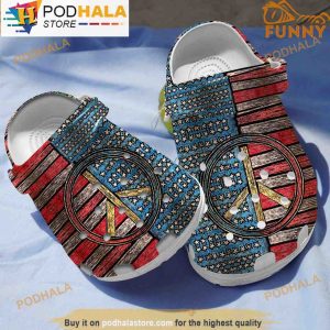 American Hippie 3D Crocs, Funny Crocs