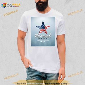 American memorial day remember and honor 4th of July Shirt
