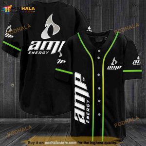 Amp Energy 3D Baseball Jersey Shirt