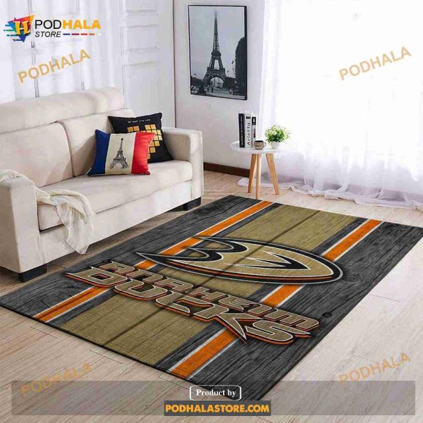 Anaheim Ducks Nhl Team Logo Style Nice Gift Home Decor Rectangle Area Rug