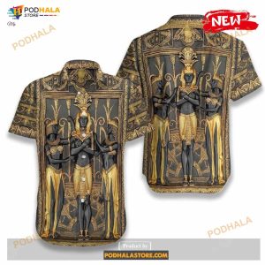 Ancient Egypt Pharaoh Tropical Summer Funny Hawaiian Shirt 1