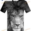 Animal Lion Printed Graphic Tee