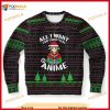 Anime 3D Ugly Sweater, I Want Anime Sweater