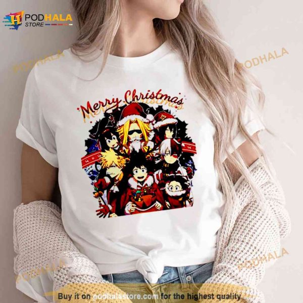 Anime Christmas My Hero Academia Shirt