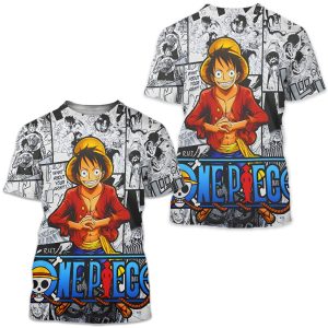 Anime Luffy One Piece Cosplay 3D Anime Shirt