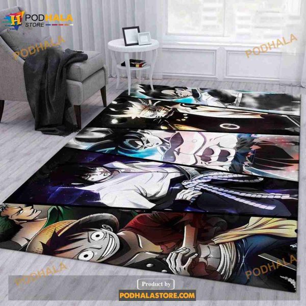 Anime Mix Anime Area Rug Living Room Rug- Indoor Outdoor Rugs