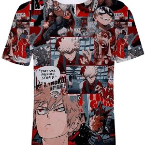 Anime My Hero Academia Short Sleeve 3D Shirt