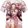 Anime Nezuko Print 3D Anime Shirt