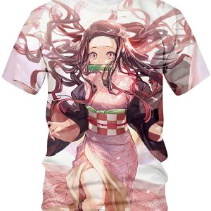 Anime Nezuko Print 3D Anime Shirt