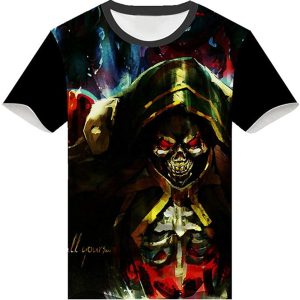 Anime Overlord Printed 3D Anime Shirt Adult Cosplay Funny Short Sleeve Tee Tops