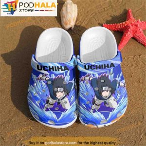 Anime Uchiha Sasuke Naruto 3D Clog Slippers, Funny Clog