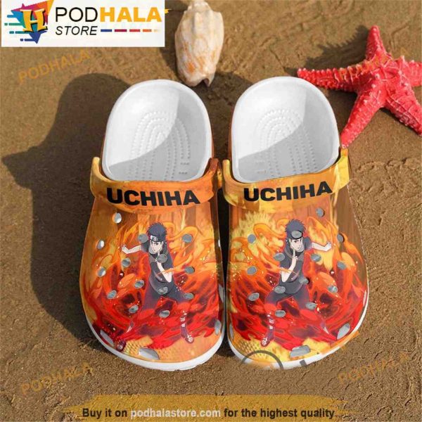 Anime Uchiha Shisui Naruto 3D Clog Shoes, Funny Clog