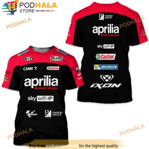 Aprilia Motorcycle 3D Shirt